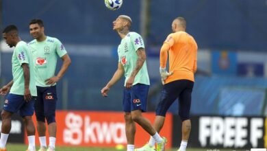 Seleção brasileira realiza 1º treino com grupo completo em Barcelona