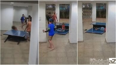 VÍDEO - Homem agride vizinha com chute no rosto