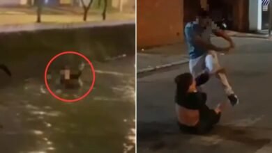 VÍDEO - Mulher é espancada após não pagar corrida de moto
