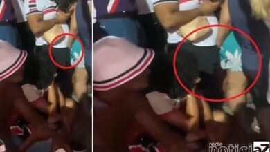 VÍDEO – Mulher é flagrada masturbando homem durante jogo de futebol