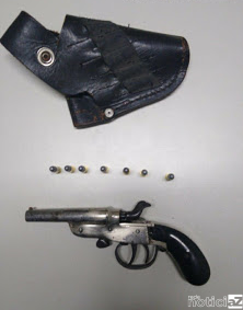 violência doméstica - arma apreendida