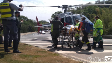 O acidente foi tão grave na Rodovia Romildo Prado que o helicóptero da Pm fez o resgate