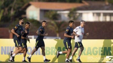 Seleção brasileira treina para eliminatorias