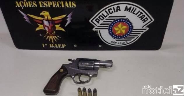 PM prende homem com arma suspeito de assalto a empresário
