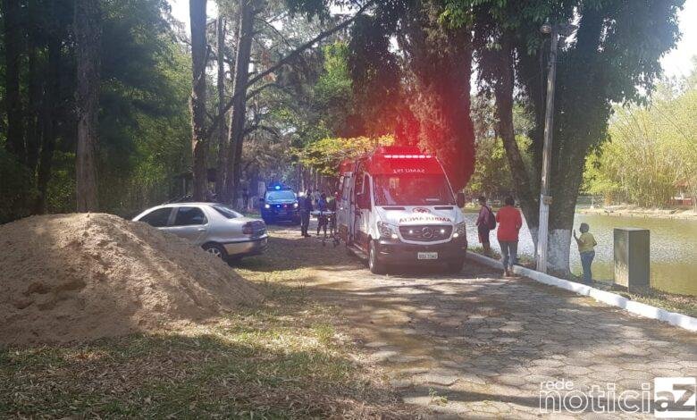 Homem facada pescaria