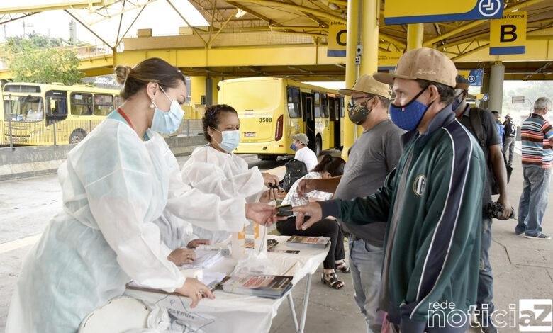 Ação educativa sobre o uso correto da máscara