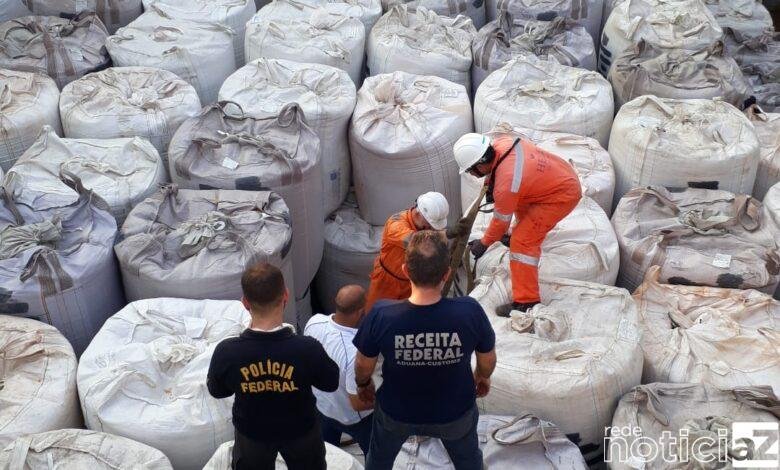 PF apreende 1 tonelada de cocaína no Porto de São Sebastião