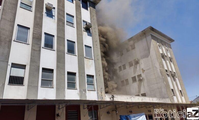 Hospital sofre incêndio