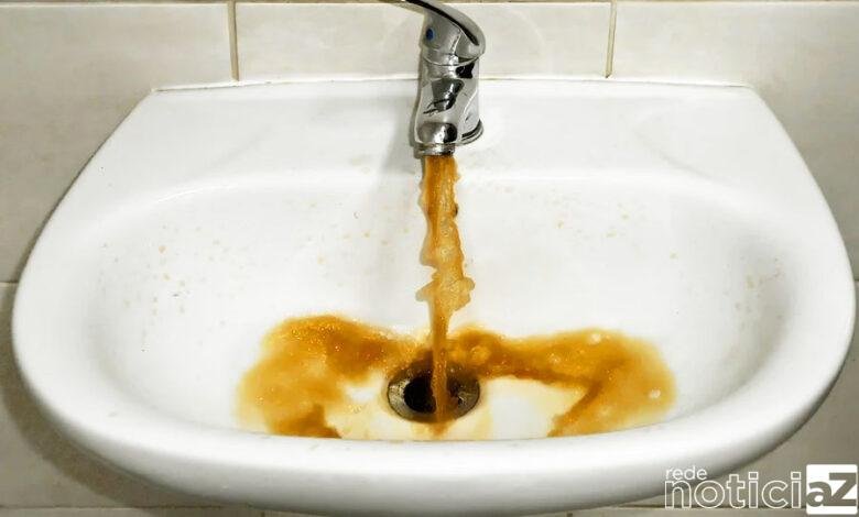 Água chega suja nas torneiras e gera reclamação