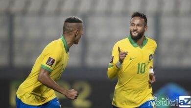 Neymar marca três vezes e ajuda seleção na vitória contra o Peru