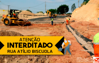 Rua interditada em Louveira altera trânsito
