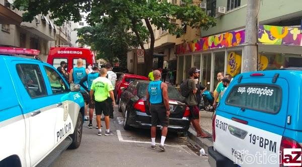 Um homem de 33 anos foi preso em flagrante por jogar um botijão de gás pela janela de um apartamento, em um edifício