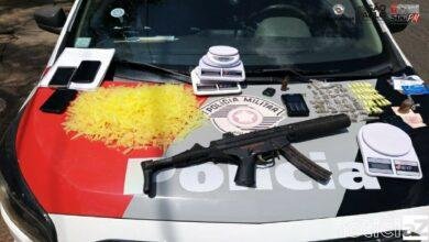 Criminosos são presos com armas e drogas