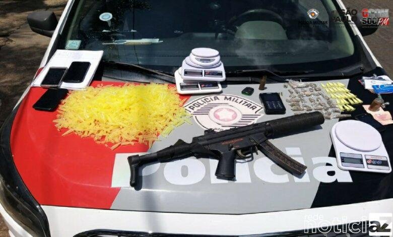Criminosos são presos com armas e drogas