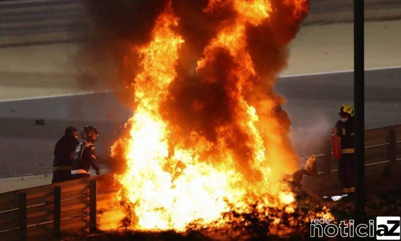Acidentes e incêndio marcam GP do Bahrein