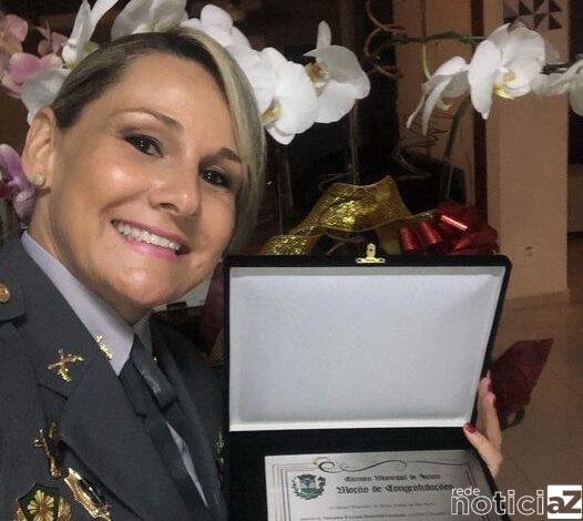 Coronel da PM recebe homenagem