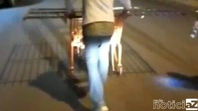 VÍDEO - Homem é detido após furtar portão