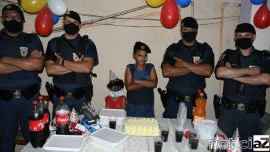 Aniversariante ganha surpresa da Guarda Municipal