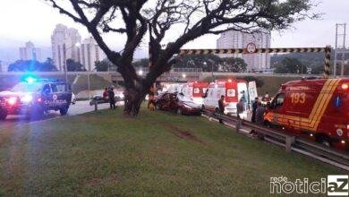 Cinco pessoas feridas em acidente na avenida Jundiaí