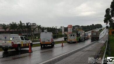 Atropelamento em Rodovia - Dois funcionários de concessionária ficam feridos