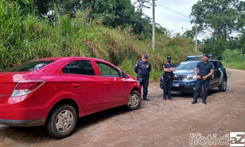 Guardas encontram carro roubado em Jarinu