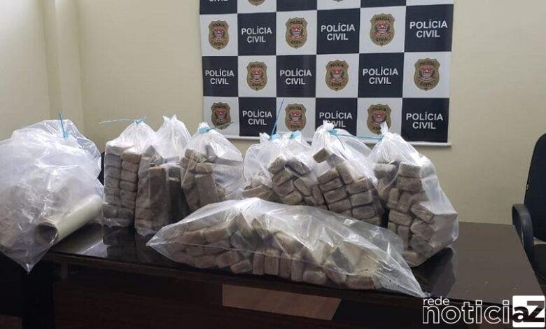 Polícia apreende 60 kg de maconha em chácara