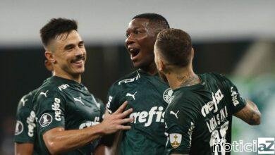 Gabriel Veron faz dois gols e Palmeiras goleia na Libertadores