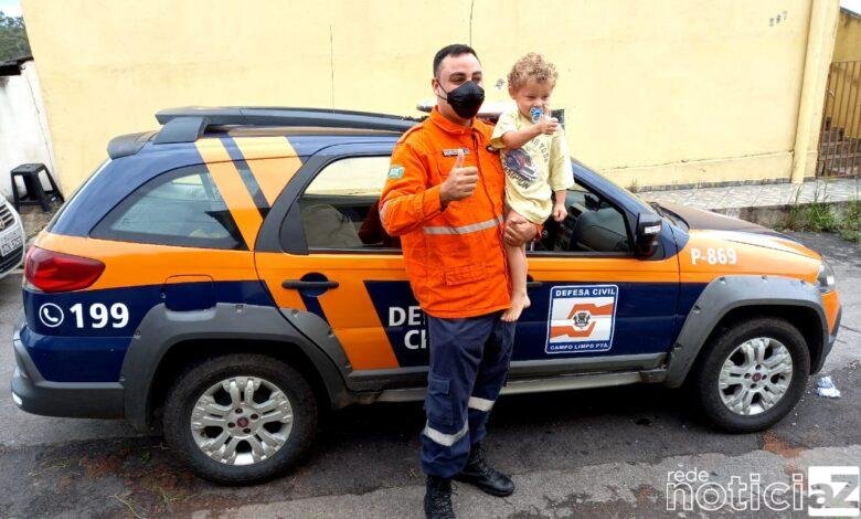 Defesa Civil de Campo Limpo resgata gambá