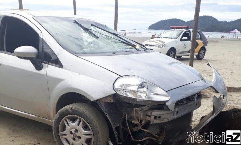 Desentendimento leva motorista a tentar atropelar homem na praia