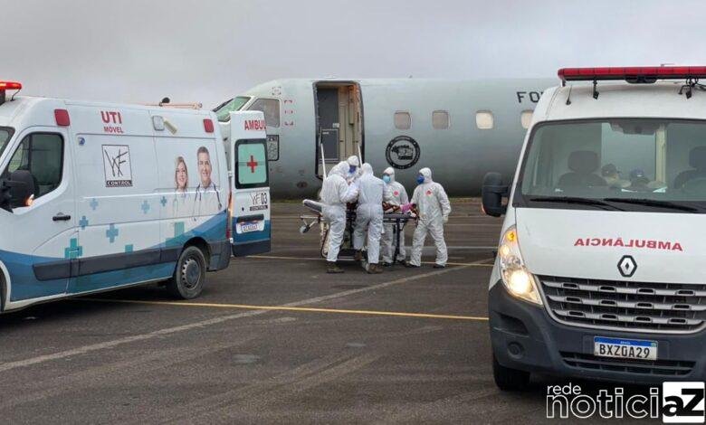 Pacientes com covid-19 foram transferidos do Amazonas
