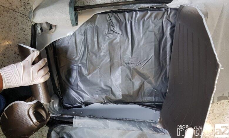 Nigeriano é preso em aeroporto com cocaína na estrutura da mala