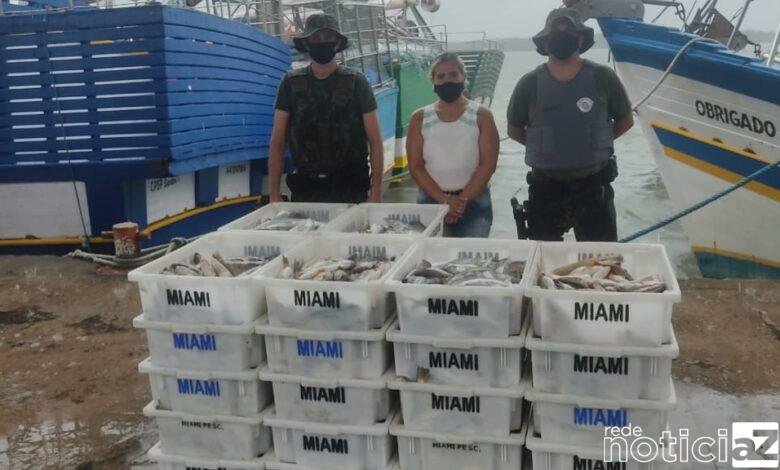 Ambiental apreende 1 ton de peixes e aplica multa de R$ 42 mil