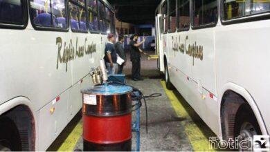 Ônibus da Rápido Luxo são higienizados