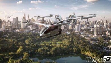 A Embraer apresentou pela primeira vez em voo o seu novo carro voador elétrico. O protótipo em tamanho reduzido decolou da sede da Embraer