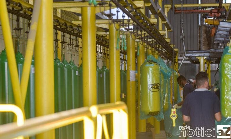 Cilindros fabricados em Jundiaí são enviados para outras partes do Estado