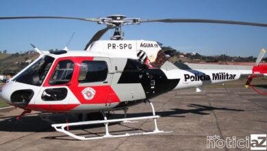 Motociclista conta com ajuda do Helicóptero Águia
