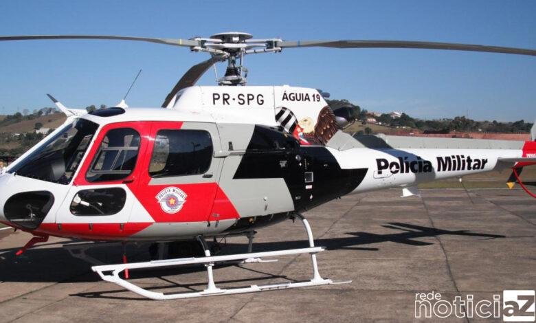 Motociclista conta com ajuda do Helicóptero Águia