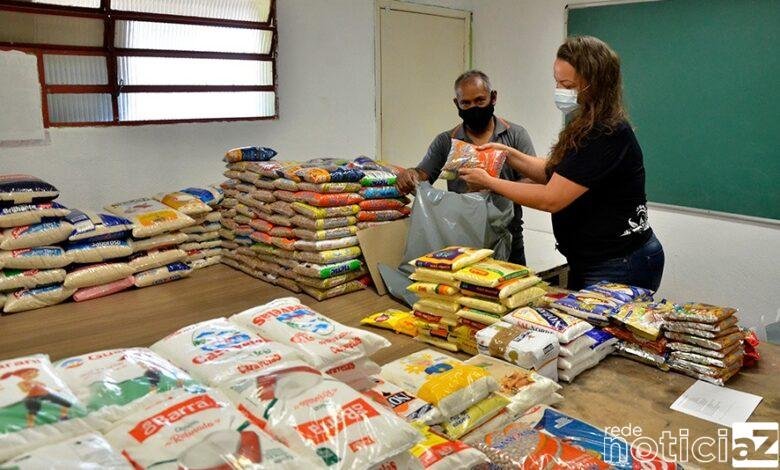 Várzea Paulista arrecada uma tonelada de alimentos em vacinação