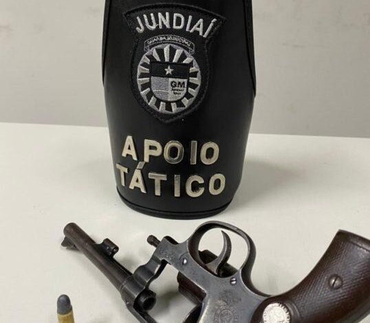 Revólver é apreendido pela Guarda Municipal de Jundiaí