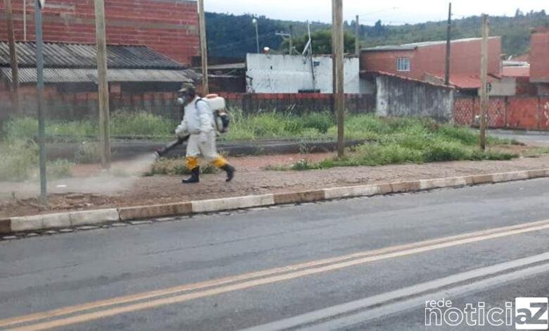 Itupeva passa por grande desinfecção na Região Central