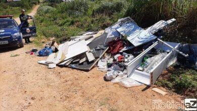 Descarte irregular de entulho é flagrado pela Divisão Florestal