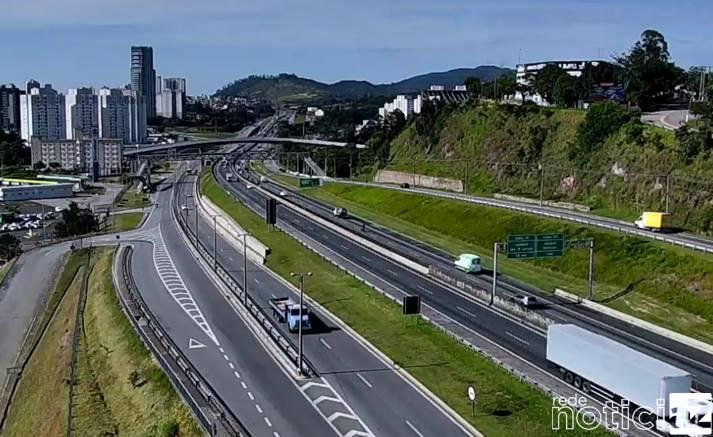 Condições de tráfego no Sistema Anhanguera-Bandeirantes 10.08.2021