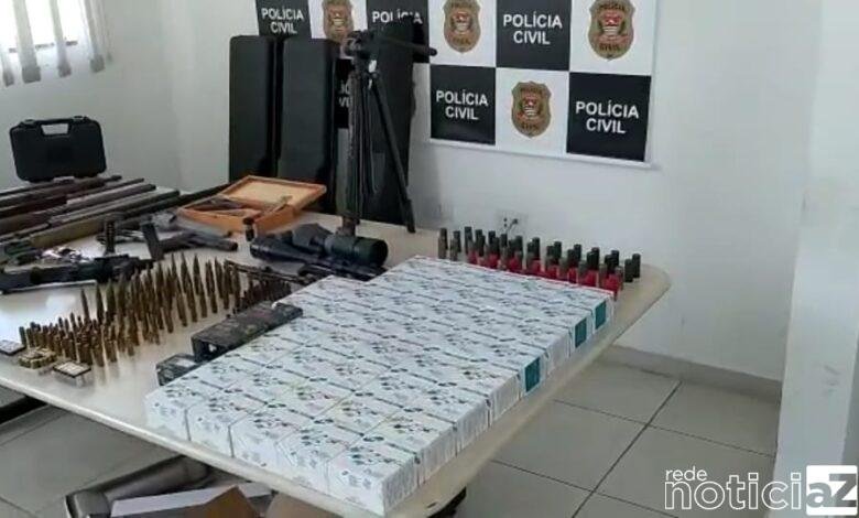 Arsenal de armas e munições são apreendidas em Jundiaí