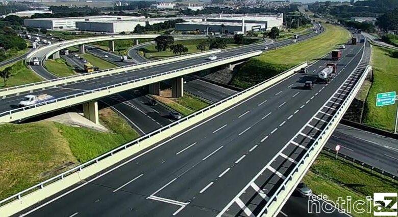 Condições de tráfego no Sistema Anhanguera-Bandeirantes