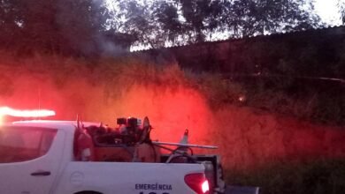 Incêndio em vegetação de Cabreúva é combatido pela Defesa Civil