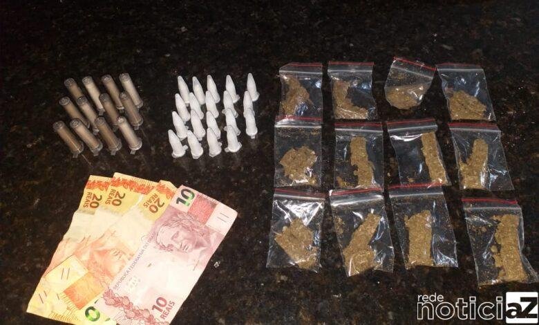 A Guarda Municipal de Jarinu prendeu um homem que estava na rua vendendo drogas. Os GMs estavam em Patrulhamento pelo