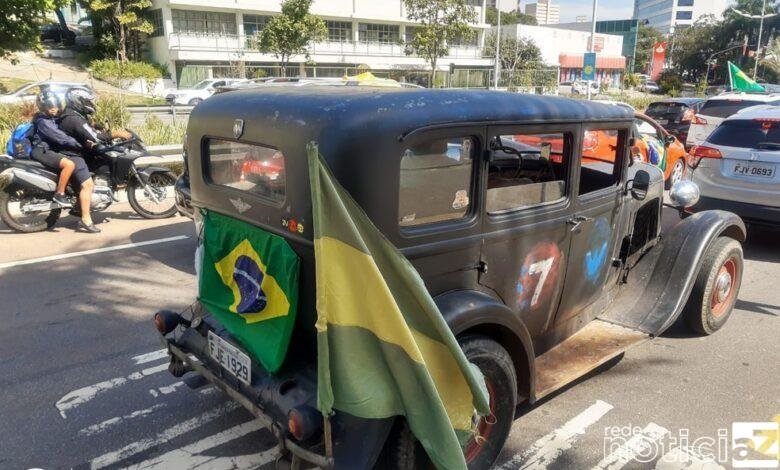 Jundiaí tem manifestação em apoio a Bolsonaro