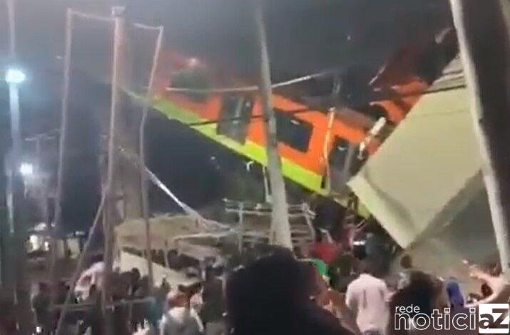Mais de 20 pessoas morreram e pelo menos 70 ficaram feridas no México, com a queda de um viaduto no momento exato em que passava o metrô.