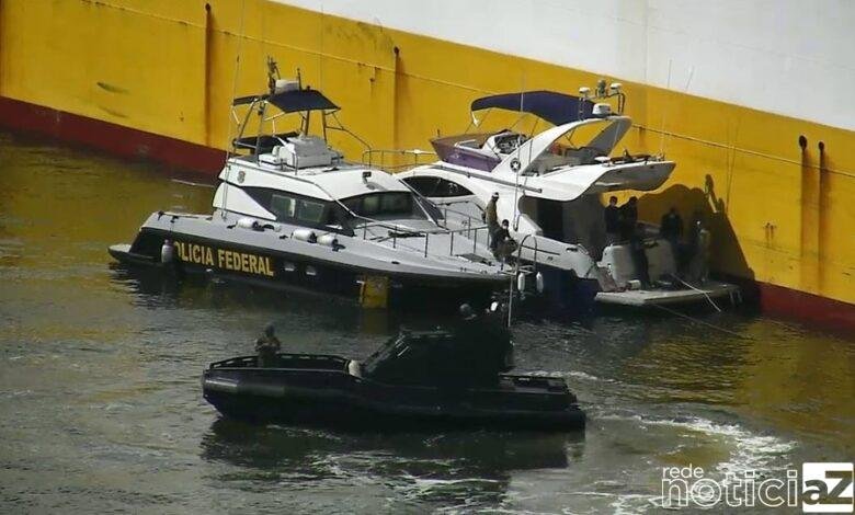 Quase 100 Kg de cocaína são encontrados em casco de navio