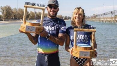 Mundial de Surfe tem dose dupla de vitórias brasileiras